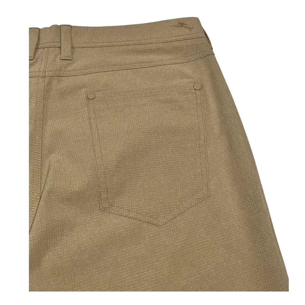 Tommy Bahama‎ Mens 35x30 Pineapple Print Tan Stretch 5-Pocket Pants